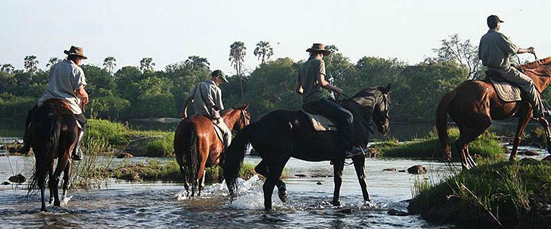 horse trails Victoria Falls