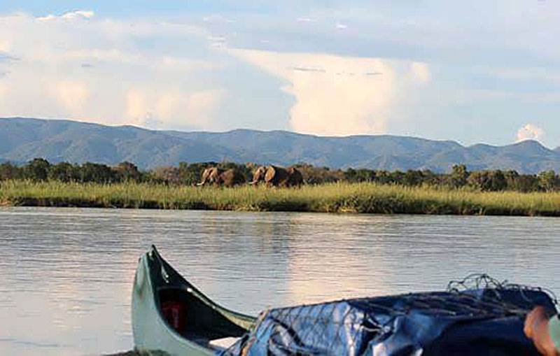 Canoeing trails Mana Pools